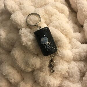 Jellyfish keychain